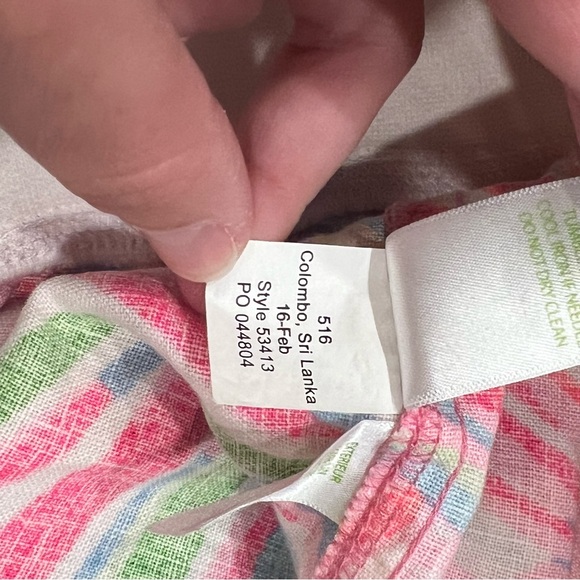 Lilly Pulitzer The Beach Pant Pink Pout Shellabrate Linen Pant - Picture 11 of 11